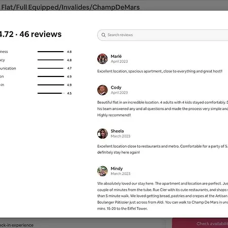 Apartment Tour Eiffel - Champ De Mars Exquisite 3bd 3bth Paris