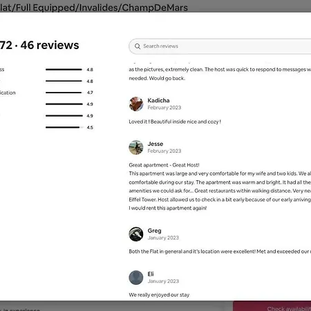 アパート Tour Eiffel - Champ De Mars Exquisite 3bd 3bth